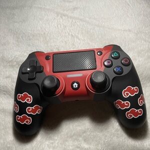 Unused Wireless PlayStation Controller With Akatsuki Cloud Design